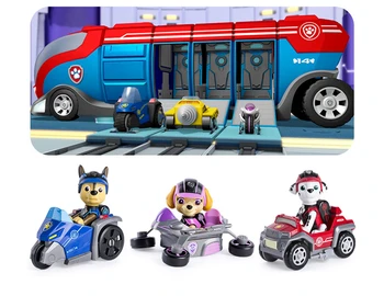 Paw Patruliavimo Misiją Cruiser Muzikos Gelbėjimo Bazės Autobusų Žaislų Rinkinį Šunims Ryder Anime Veiksmų Skaičiai Modelio Automobilių Žaislai Vaikams, Gimtadienis-Geriausia Dovana