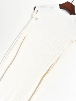 Prabangos Dizaineris Prekės Megzti Suknelė Moterims Pusę Golfo Twist Tuščiaviduriai Iš Megztinių Nėrimo Megzti Linijos Suknelė