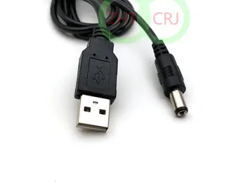 USB 2.0 YRA į 5,5 mm x 2.1 mm DC Barelį Jungties Lizdas, Maitinimo Kabelis, 100cm Naujas