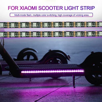 2 Vnt LED Šviesos Juostelės Juosta Važiuoklės Lempos Vandeniui Aksesuaras Xiaomi M365 Motoroleris LB88