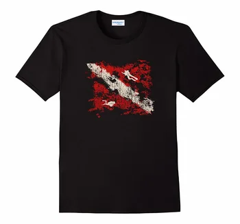 2019 Naujos Prekės Pardavimo 100 % Medvilnės Marškinėlius Aukštos Kokybės Žmogui Geriau Premium Nardymo Vėliavos Vasaros Mados Juokinga, Print T-Shirts