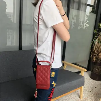 UOSC Prabanga Pečių Maišą Telefoną Kišenėje Mini Krepšys Crossbody Moterų Odos Ponios Rankinėje Mažos Rankinės Nešti Moterų Krepšys