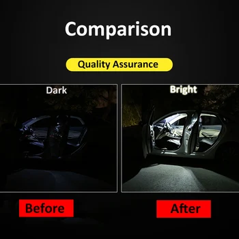 8 Vnt Automobilių Balta Interjero LED Lemputės Pakuotės 2004-2007 M. 2008 M. 2009 M. 2010 M. Suzuki Swift+ Map Dome Licencijos Lempos Šviesos Stilius