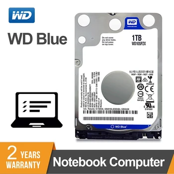 WD Blue 1tb talpos 2.5 colio SATA 3 Vidaus Nešiojamas HDD Kietasis Diskas 5400 Sąsiuvinis