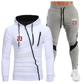 2020 m. rudens ir žiemos naują atsitiktinis vyrų jaunimo užtrauktukas hoodie + susiuvimo kelnės kostiumas mada sporto vyrų miestų laisvalaikio drabužiai