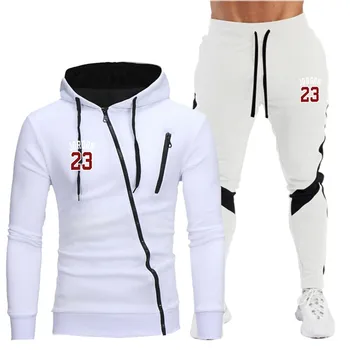 2020 m. rudens ir žiemos naują atsitiktinis vyrų jaunimo užtrauktukas hoodie + susiuvimo kelnės kostiumas mada sporto vyrų miestų laisvalaikio drabužiai