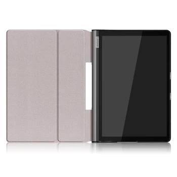 Atveju Jogos Smart Tab YT-X705F Tablet Magnetinio PU Oda Padengti Atveju Lenovo Tablet YT-X705F