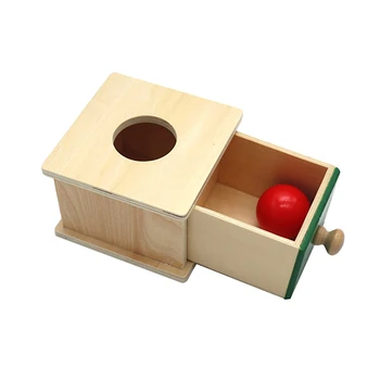 Mediniai Monetų Dėžutė Objekto Pastovumas Lauke Anksti Švietimo Žaislai Montessori