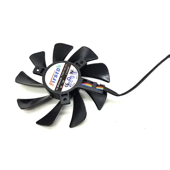 Vaizdo plokštės aušinimo ventiliatorius Naujas Fd9015u12s diametras: 85mm skylučių: 39mm 12V 0.55 vaizdo plokštės ventiliatorius