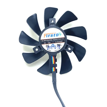 Vaizdo plokštės aušinimo ventiliatorius Naujas Fd9015u12s diametras: 85mm skylučių: 39mm 12V 0.55 vaizdo plokštės ventiliatorius