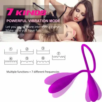 NAUJAS 7 Greičio Vibratoriai Funkciją Įkrovimo Dviguba Vibracija Kiaušinių Pora G-spot Analinis Suaugusiųjų Sekso Žaislai Moterims, USB Įkrovimas