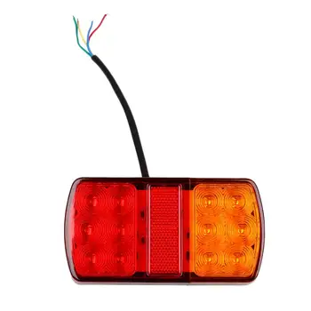 12V 12-LED Priekaba Stop Galiniai Žibintai Indikatorius Karavanas Krovininių Automobilių Van
