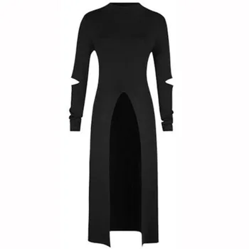 Moterų Suknelės, 2020 M. Pavasarį Ir Rudenį Naujos moteriškos Juodos spalvos Užtrauktukas Slim Britų Temperamentas Suknelė Studentų Suknelės, Drabužiai