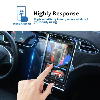 RUIYA screen protector, Suderinama su Modelio X/S 17inch 2018 2019 automobilių navigacijos ekranas grūdintas stiklas, apsauginė plėvelė
