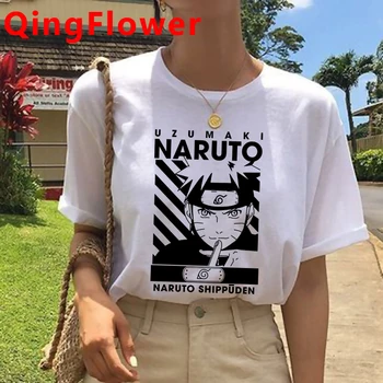 Naruto Kietas Harajuku Juokingas Animacinių filmų Marškinėliai Vyrams Ullzang Mados Japonų Anime T-shirt Sasuke Pora Marškinėlius Hip-Hop Top Tees Vyras
