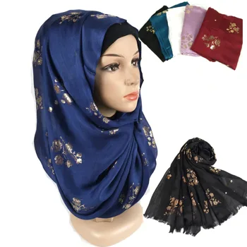 K9 10vnt Aukštos kokybės gėlių spausdinti medvilnės, viskozės hijab skara skara/šalikas vingiuoti moterų wrap ekrano užsklandą galite pasirinkti spalvas