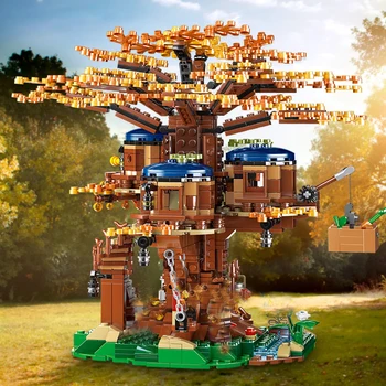 Naujas Tree House Modelio Blokai Idėjų 21318 Plytų su Veiksmų Skaičiai Modelį Sandėlyje Švietimo Žaislai, Dovanos Vaikams