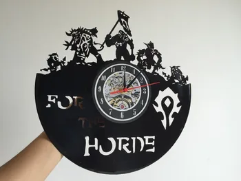 World of Warcraft WOW Dovana Vinilo Sienos Laikrodis Derliaus Dekoro Demonas Illidan Paveikslas,sienų laikrodis siųsti žadintuvas reloj didelis