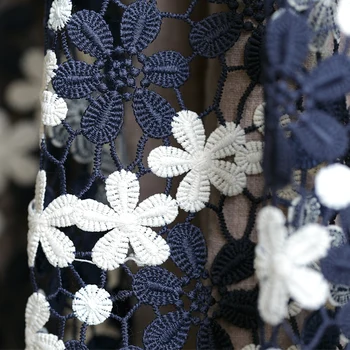 Aukštos kokybės vandenyje tirpus nėrinių audinio Hollow-out spalvų siuvinėjimo tissu Vestuvių suknelė cheongsam suknelė, sijonas medžiagos