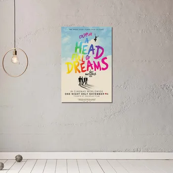 Coldplay Galva Pilna Svajonių Drobės Tapybos Sienos Menas Spausdinti Plakato Nuotrauką Dekoratyvinis Dažymas Kambarį Namo Apdaila