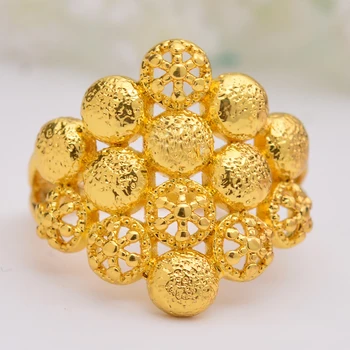 WANDO Viršų Nauji Antikvariniai Aukso, vario modelis vario ringgold Spalvos Žiedas Moterims Žmogus Piršto Prabanga Bijoux