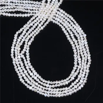 AA kokybės 2.5-3mm baroko perlo formos gėlavandenių perlų 16 cm per kryptis didmeninė