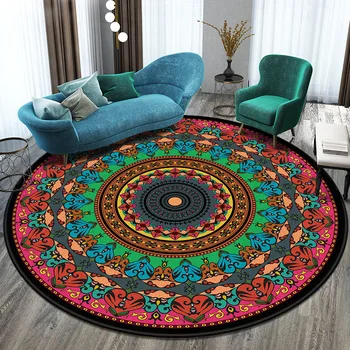 Naujas mados Mandala kilimų miegamojo lovos, vonios kambarys, kompiuterio kėdė, neleidžiančioms slysti kilimėlis grindų kilimėlis romantiška namų puošybai kilimas