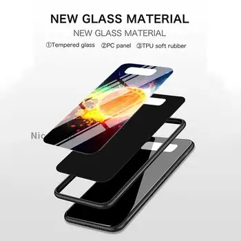 Kietas Krepšinio Meno Case For Samsung Galaxy A51 A71 5G UW A50 A70 A21 A21s A11 A31 A41 A10 A30 A40 A81 A91 Stiklo Coque