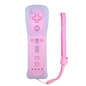 1 Vnt Nuotolinio valdymo pultelis Wireless Gamepad Su Silikono Atveju Wii valdymo pultelio Kreiptuką Be Motion Plius