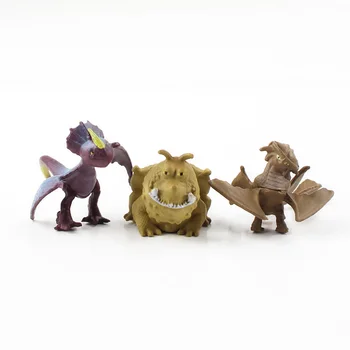 12pcs/daug Dragon Pav Žaislai PVC Mini Animacinį Filmą Statulėlės Modelio Apdailos Lėlės