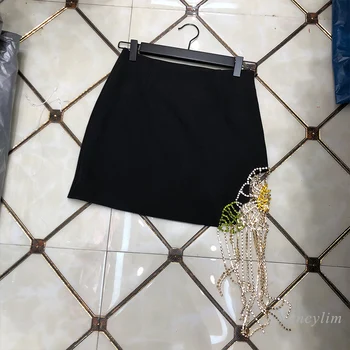 Nauja Stiliaus Elegantiškas Olis Gėlių Diamond Kutas Sijonas Moterų Vasaros Slim Ultra-Short - Line Paketas Klubo Sijonai Moteris