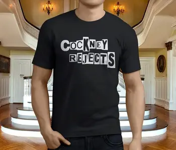 Naujas Populiarus Cockney Atmeta Oi Punk Roko Grupė Vyrų Black T-Shirt Dydis S-3Xl Mans Unikalus Medvilnės, trumpomis Rankovėmis, O-Kaklo Marškinėliai