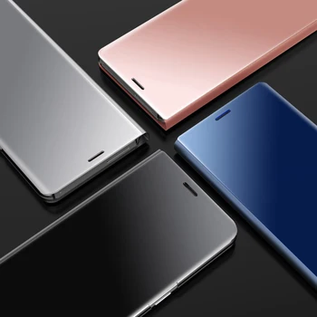 Smart Veidrodis, Flip Case For Xiaomi Redmi Pastaba 9s 9 Pro Dangtelio redme remi redmi pastaba 9 s 9pro stovėti telefono coque fundas