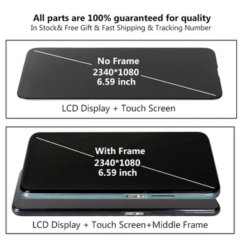 Ekrano ir Huawei Y9s STK-L21 L22 LX3 LCD Ekranas Jutiklinis Ekranas Asamblėjos Pakeitimo 