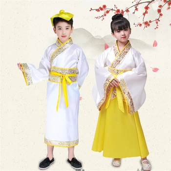 Vaikai Tradicinių Senovės Kinų Hanfu Festivalis Apranga Liaudies Šokių Kostiumų Istoriją, Kultūrą Etapo Rezultatus Drabužiai Mergaitėms