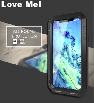 Gorilla Glass LOVE MEI GALINGAS atveju iphone, SE 2020 12 11 Pro X XS Max XR padengti iphone 6 7 8 Plus atsparus Vandeniui Šarvai atveju
