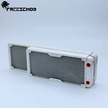 FREEZEMOD 240mm aliuminio kompiuterio vanduo skysčio radiatoriaus 2*12cm ventiliatorius. SR-LPZJ240