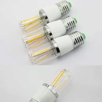 Pritemdomi E27 220V LED Lemputės 3W 4W 6W Gijų COB LED Lempos, Namų Šviesos 110V DC 12V Pakeisti 30W 40W 60W
