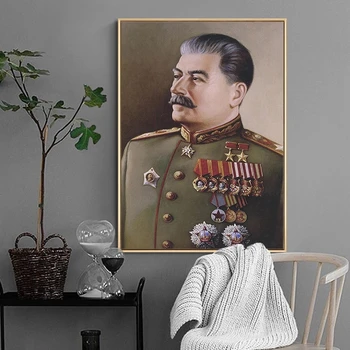 Josifas Stalinas Portretas HD Sienos Menas Drobė Nuotraukas Plakatai, Tapyba ir grafika Skandinavijos už Kambarį Cuadros Namų Dekoro
