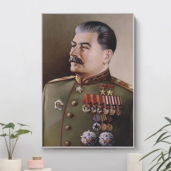 Josifas Stalinas Portretas HD Sienos Menas Drobė Nuotraukas Plakatai, Tapyba ir grafika Skandinavijos už Kambarį Cuadros Namų Dekoro