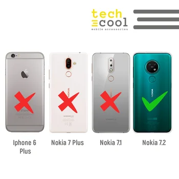 FunnyTech®Silikono Atveju Nokia 7.2 / Nokia 6.2 l 