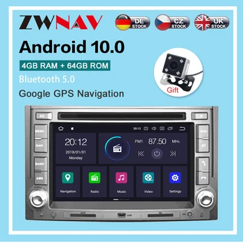Android10.0 4G+64GB Automobilių GPS DVD Grotuvas, Multimedia Radijas HYUNDAI H1 2007-/Starex IMAX ILOAD 2008-GPS Navigacijos dsp