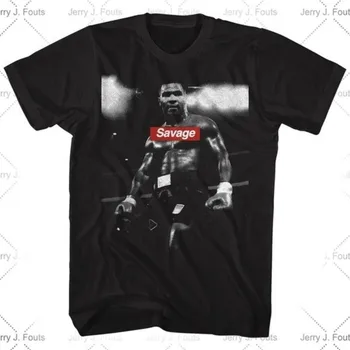 Atsitiktinis Men 's T-shirt Mike Tyson Marškinėliai Savage T-shirt