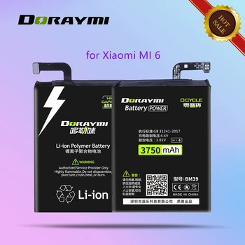 DORAYMI BM39 BM47 BM48 BM49 Baterija Xiaomi Mi 6 Max 2 Pastaba Note2 MI6 Redmi 3 3 3X 4X Telefono Baterijų Pakeitimo Bateria