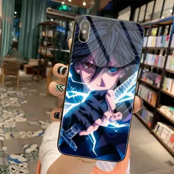 Naruto Uchiha Sasuke Itachi Akatsuki Kakashi Telefono dėklas Grūdintas Stiklas iPhone 11 Pro XR XS MAX 8 X 7 6S 6 Plus SE 2020 atveju