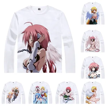 Sora no Otoshimono T-Marškinėliai Vyrams, Hip-Hop ilgomis Rankovėmis Anime Marškinėliai Dangaus Prarastą Turtą Ikaros Cosplay Motivs Moterų Anime Marškinėliai