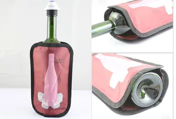 Nailono Vyno aušintuvas rankovės Ledo Kibirėliai Želė maišelį Iškylą Gėrimų Kietas Krepšys Karšto Vyno Butelis Rack vyno aksesuarai