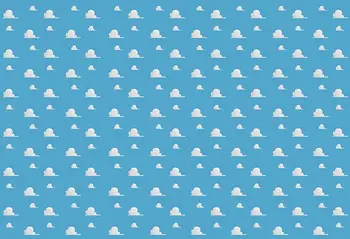Fotografija Mėlynas Dangus, Balti Debesys Fone Animacinių Filmų Kūdikio Gimtadienio Apdailos Photo Booth Fono Nuotrauką Reklama