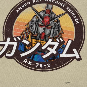 Amuro Ray Shingen RX 78-2 Gundam Marškinėliai Vyrams Trumpas Rankovėmis Klasikinis Mecha Anime Grafikos Marškinėlius Grynos Medvilnės Slim Fit Tee Viršūnės