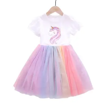 Mergaičių Suknelės 2020 m. vasarą Mergina Suknelė Gėlių Dizainas Kūdikių Mergaitės, Vaikams, Suknelės Mergaitėms Laisvalaikio Drabužiai Vaikams, Drabužiai